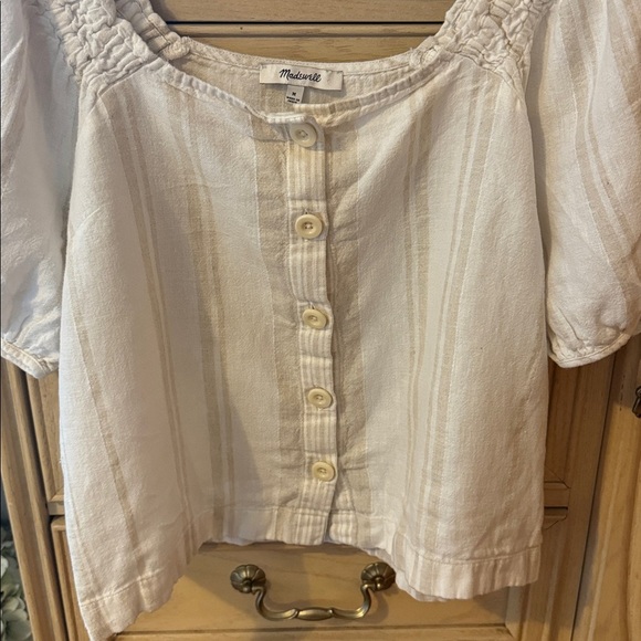 Madewell Stripe Blouse - Picture 5 of 9